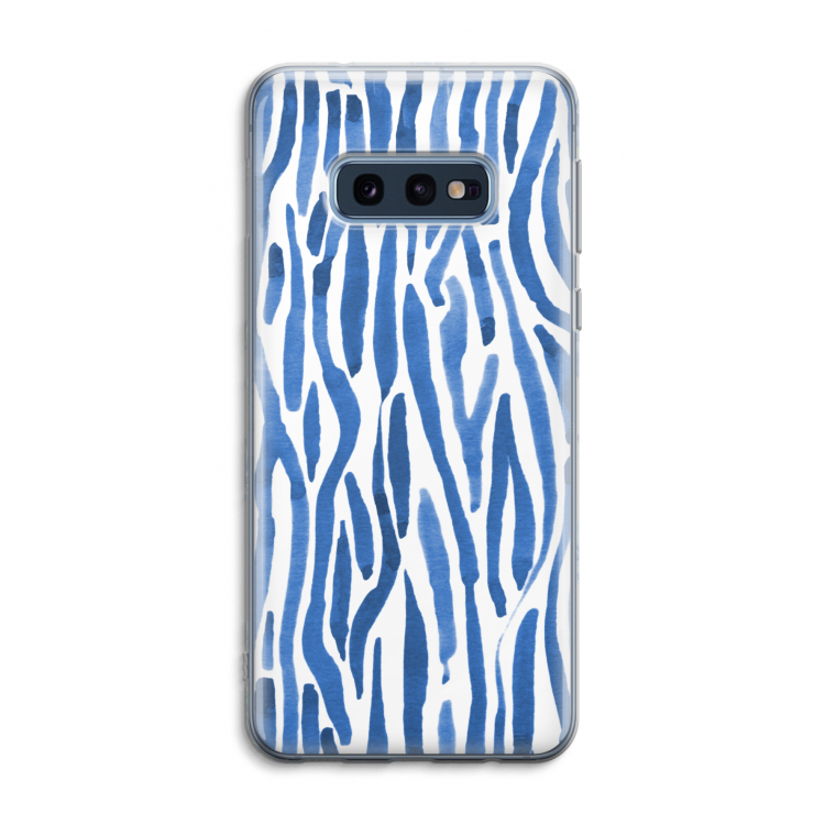 Blauwe nerven: Samsung Galaxy S10e Transparant Hoesje