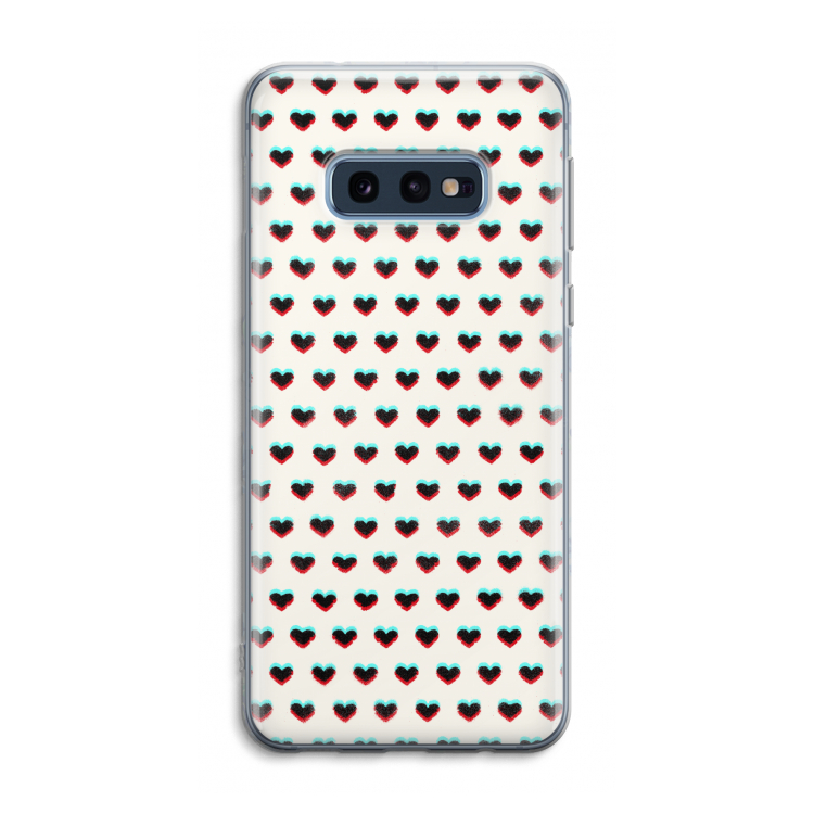 Hartjes: Samsung Galaxy S10e Transparant Hoesje