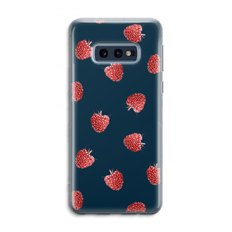 Framboosjes: Samsung Galaxy S10e Transparant Hoesje
