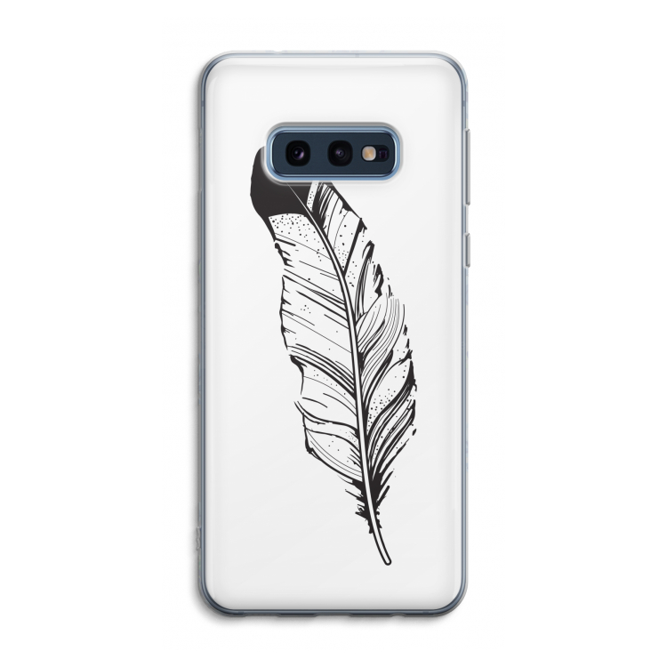 Pluim: Samsung Galaxy S10e Transparant Hoesje