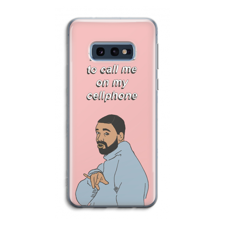 Hotline bling: Samsung Galaxy S10e Transparant Hoesje