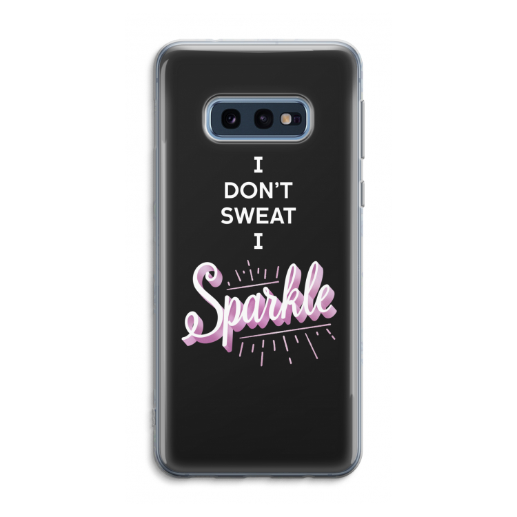 Sparkle quote: Samsung Galaxy S10e Transparant Hoesje