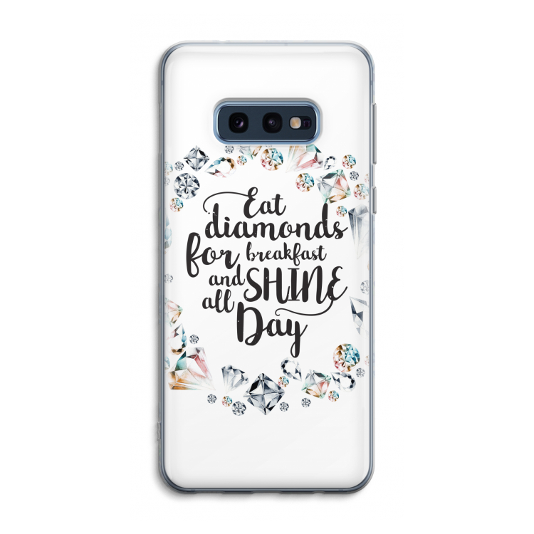 Diamonds: Samsung Galaxy S10e Transparant Hoesje