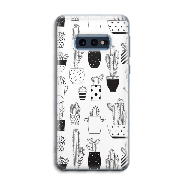 Cactusmotief: Samsung Galaxy S10e Transparant Hoesje