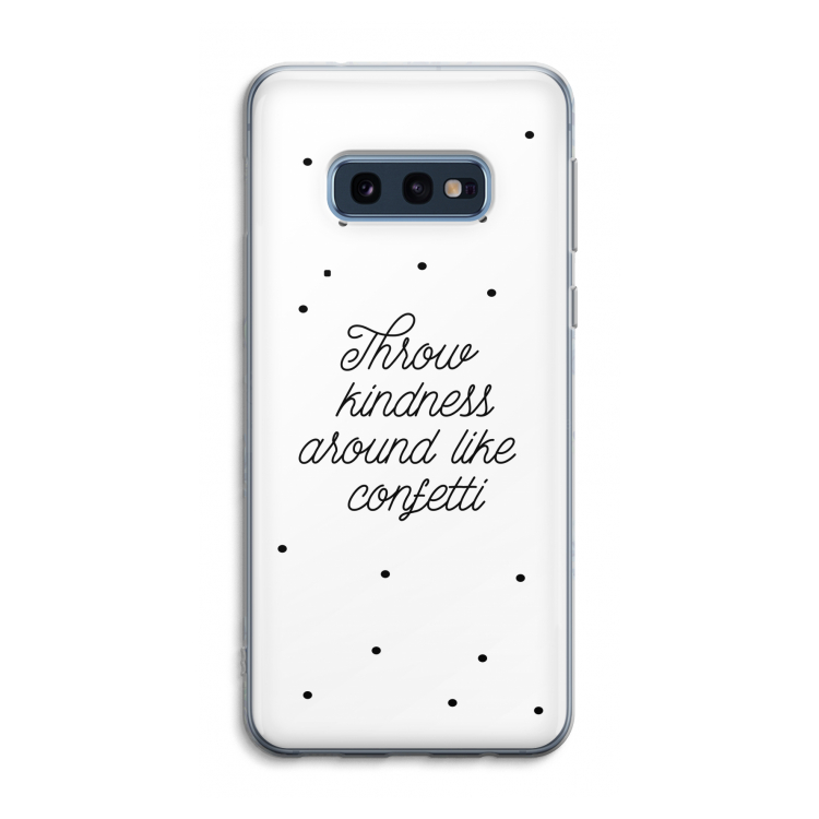 Confetti: Samsung Galaxy S10e Transparant Hoesje
