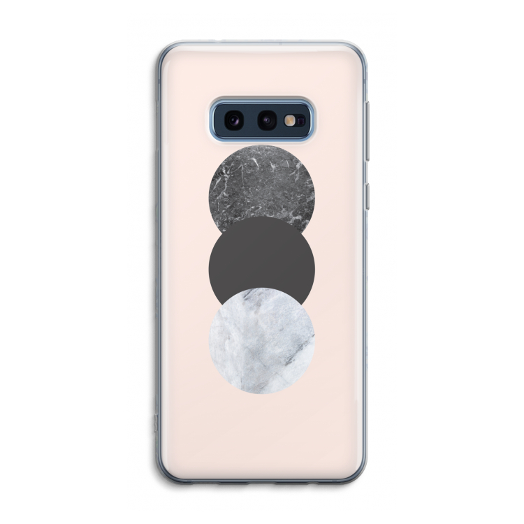 Marmeren cirkels: Samsung Galaxy S10e Transparant Hoesje