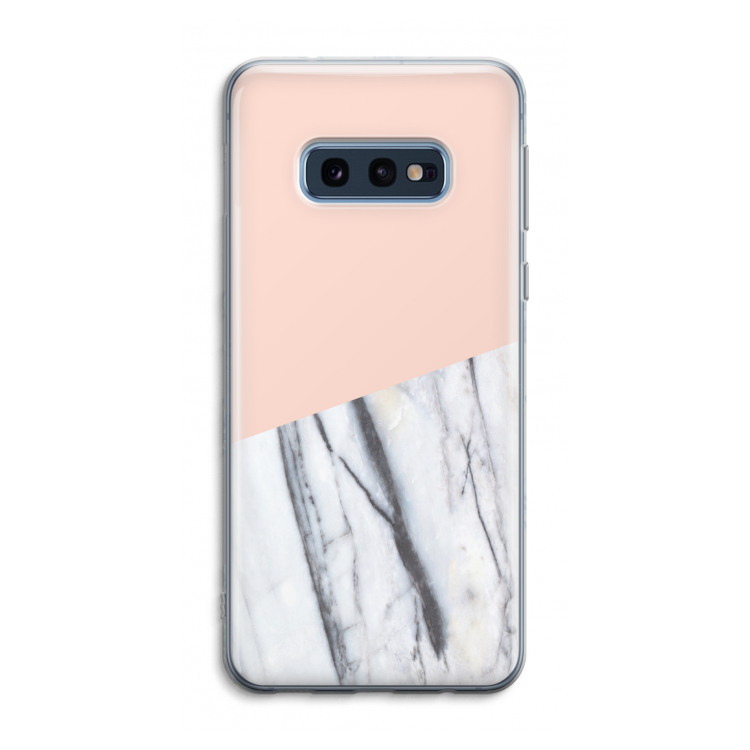 A touch of peach: Samsung Galaxy S10e Transparant Hoesje