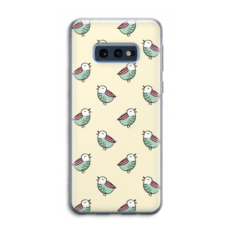 Vogeltjes: Samsung Galaxy S10e Transparant Hoesje