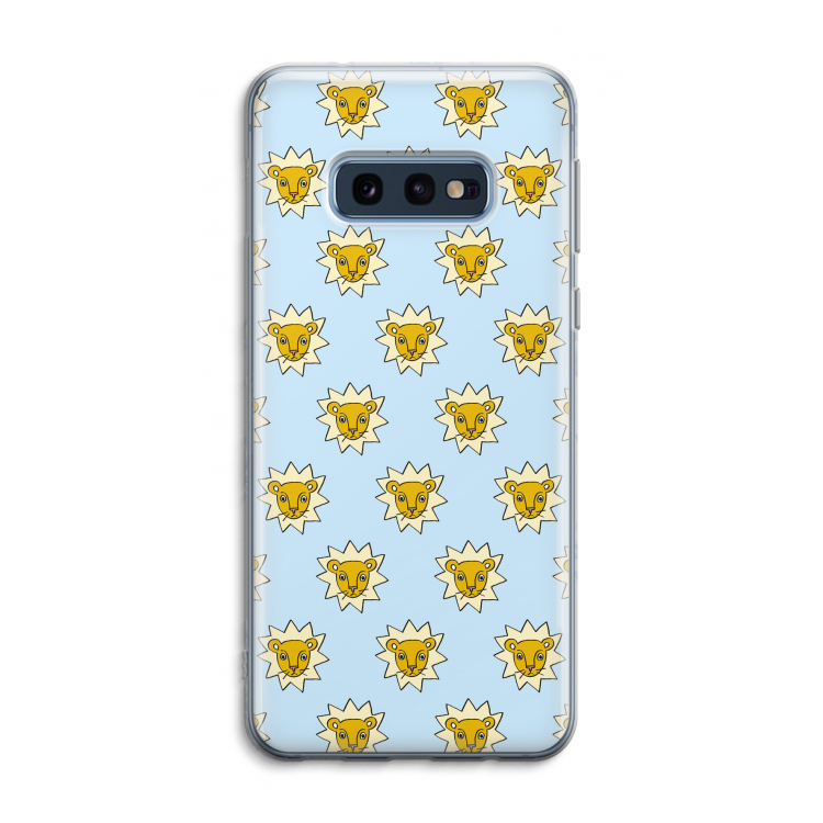Leeuwenkoppen: Samsung Galaxy S10e Transparant Hoesje