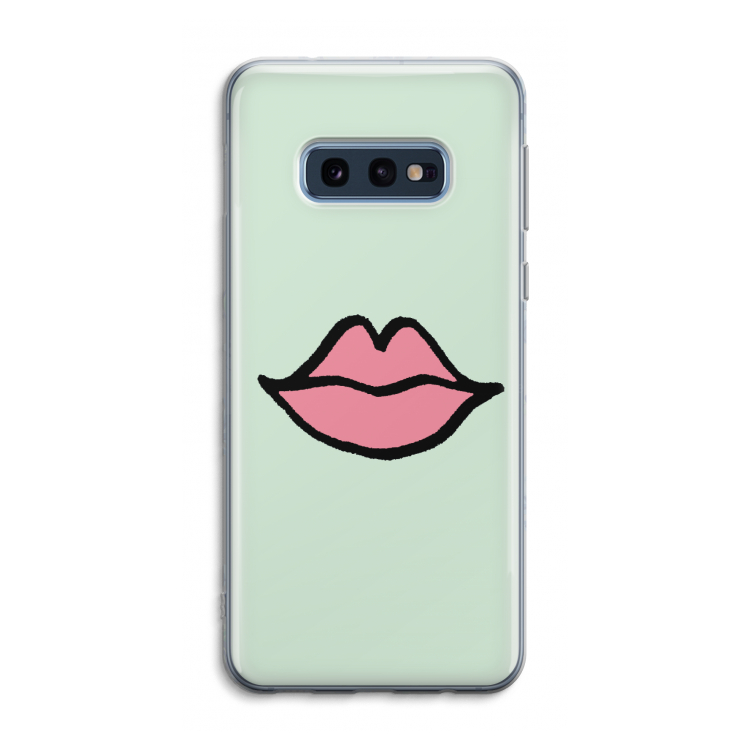 Kusje: Samsung Galaxy S10e Transparant Hoesje
