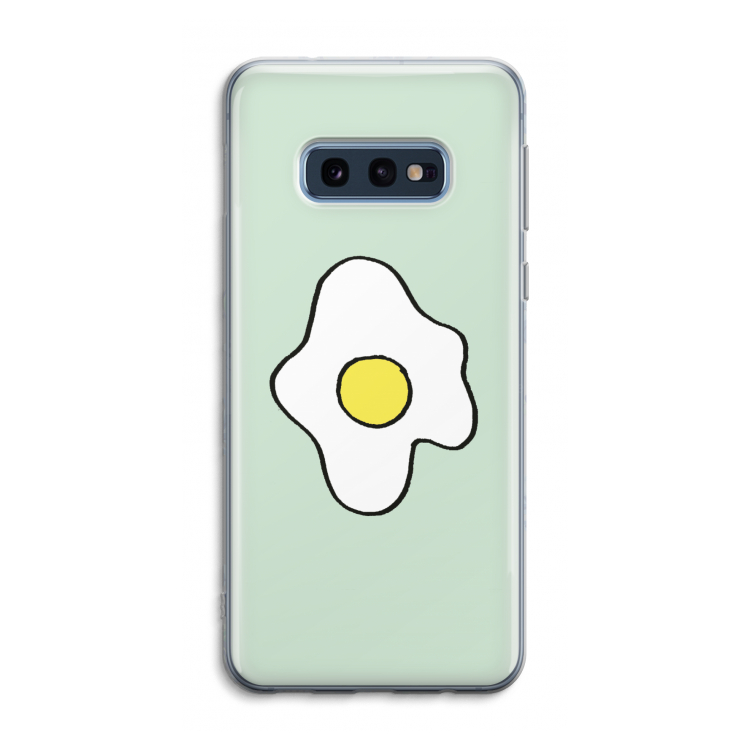 Spiegelei: Samsung Galaxy S10e Transparant Hoesje