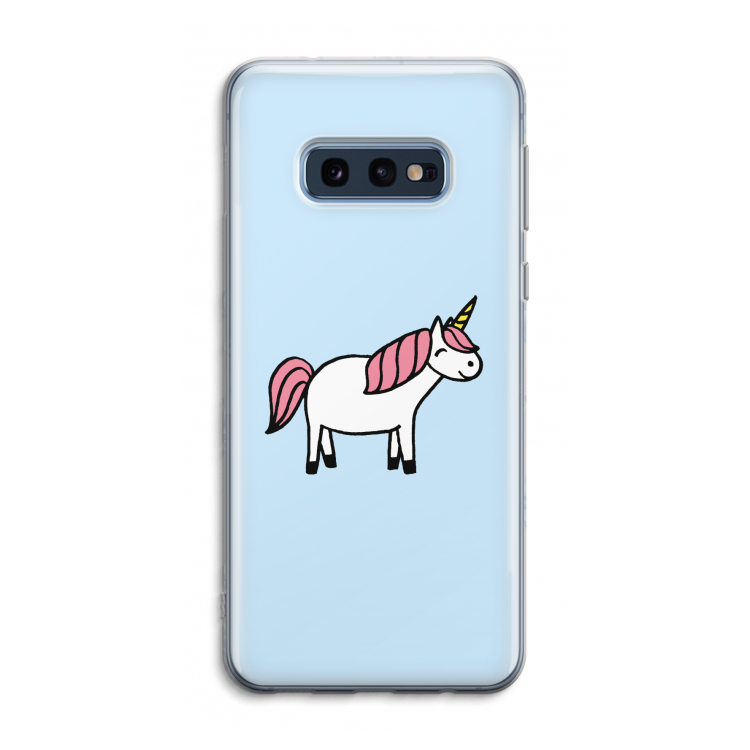 Eenhoorn: Samsung Galaxy S10e Transparant Hoesje