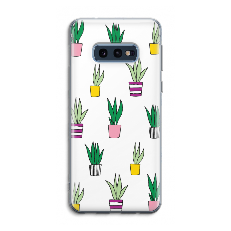 Sanseveria: Samsung Galaxy S10e Transparant Hoesje
