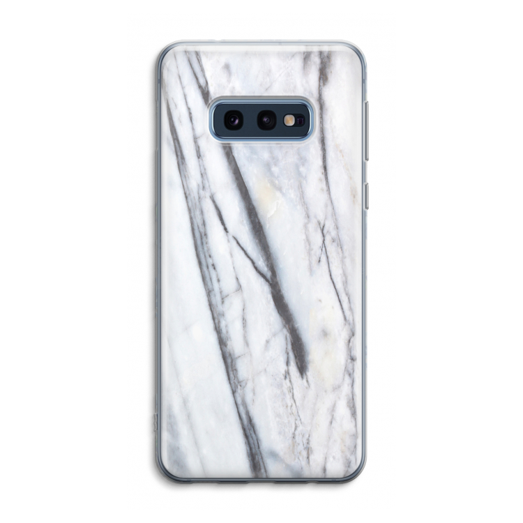 Gestreepte marmer: Samsung Galaxy S10e Transparant Hoesje