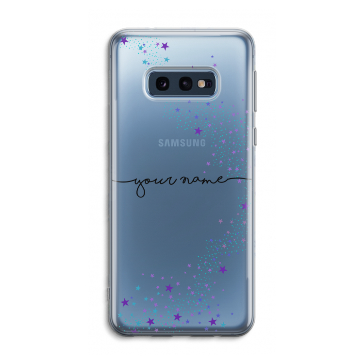 Sterren: Samsung Galaxy S10e Transparant Hoesje