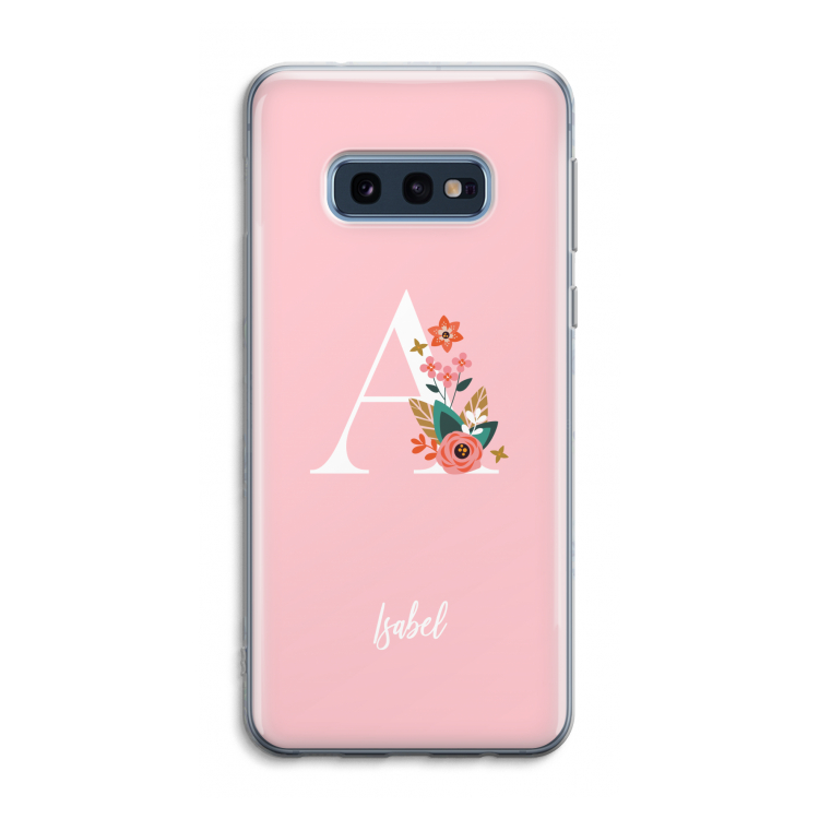 Pink Bouquet: Samsung Galaxy S10e Transparant Hoesje