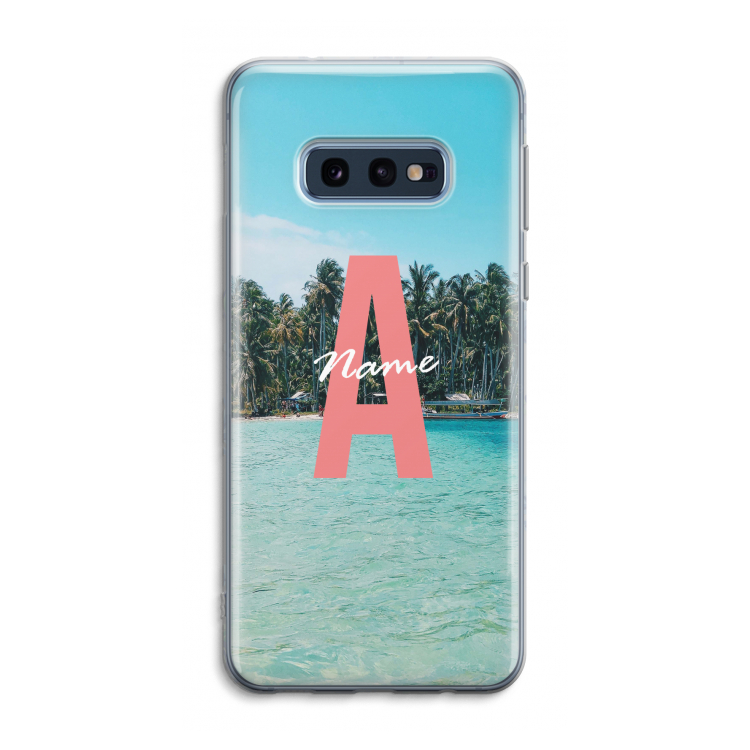 Pacific Dream: Samsung Galaxy S10e Transparant Hoesje