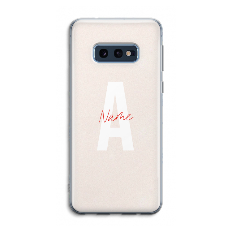 Strawberry Milkshake: Samsung Galaxy S10e Transparant Hoesje
