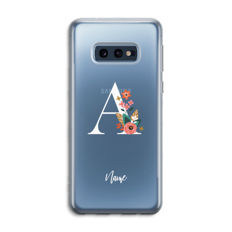 Pink Bouquet: Samsung Galaxy S10e Transparant Hoesje