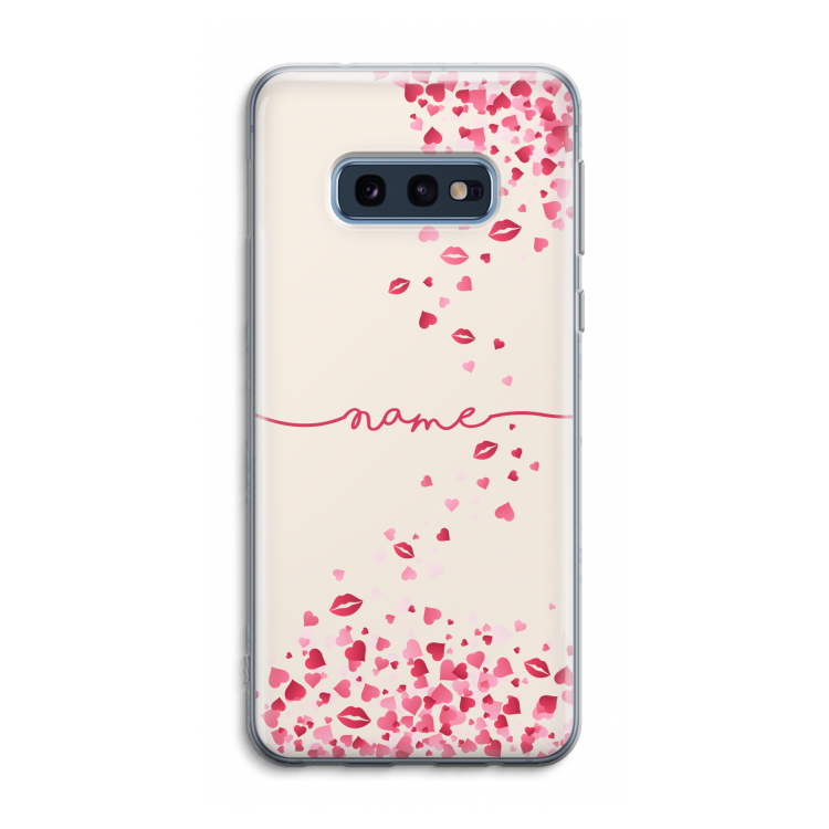 Hartjes en kusjes: Samsung Galaxy S10e Transparant Hoesje