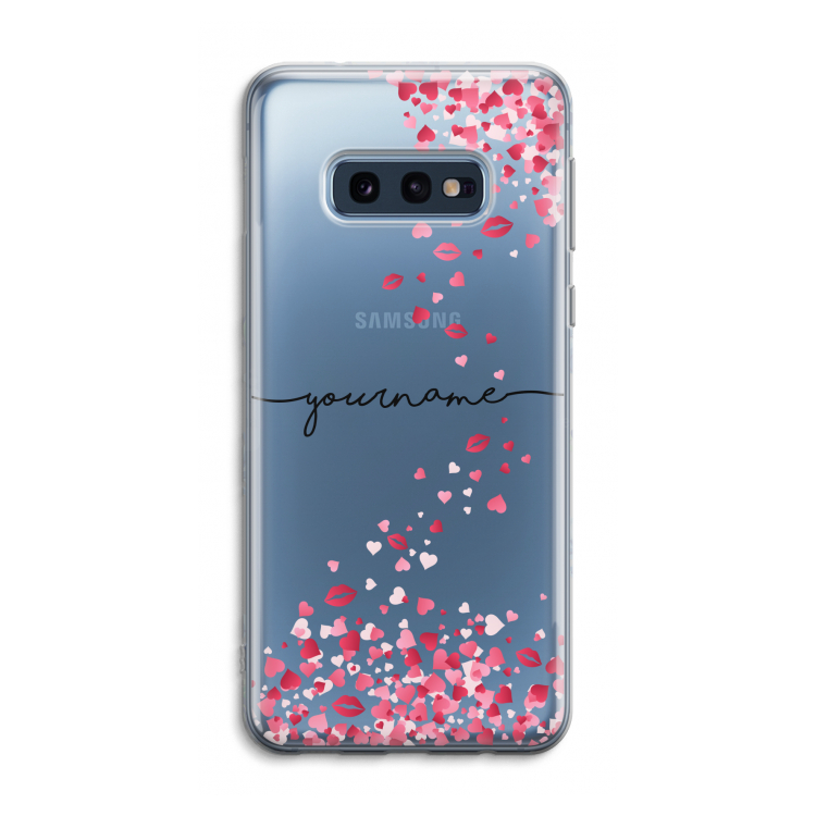 Hartjes en kusjes: Samsung Galaxy S10e Transparant Hoesje