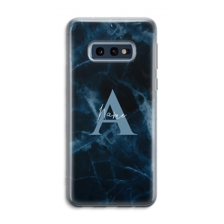 Midnight Marble: Samsung Galaxy S10e Transparant Hoesje