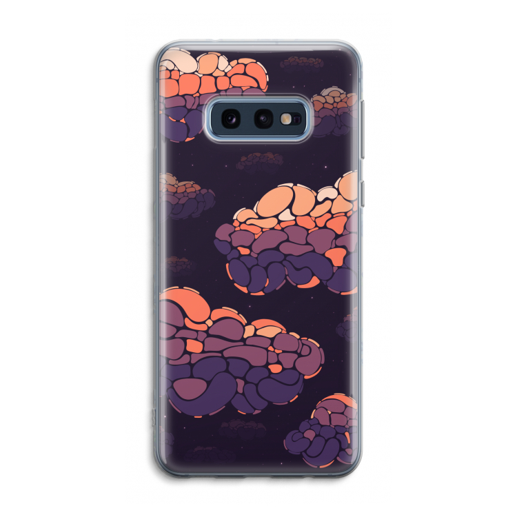 Patroon Wolken: Samsung Galaxy S10e Transparant Hoesje