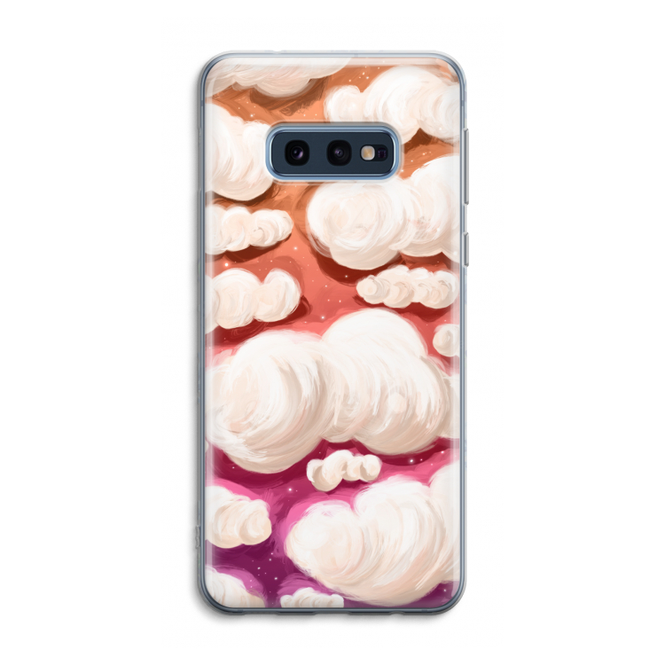 Katoen Wolken: Samsung Galaxy S10e Transparant Hoesje