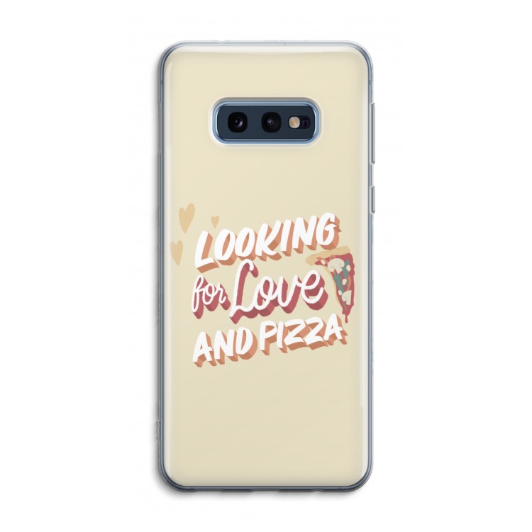Pizza is the answer: Samsung Galaxy S10e Transparant Hoesje