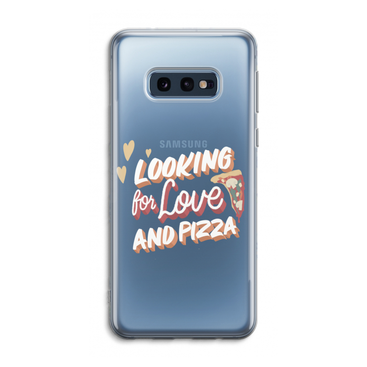 Pizza is the answer: Samsung Galaxy S10e Transparant Hoesje