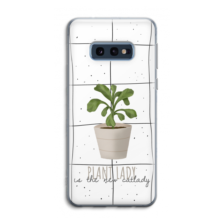 Kamerplant op vensterruit: Samsung Galaxy S10e Transparant Hoesje