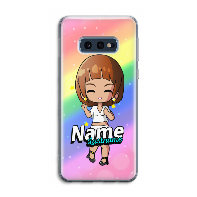 Chibi Maker vrouw: Samsung Galaxy S10e Transparant Hoesje