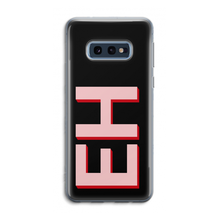 Monogram: Samsung Galaxy S10e Transparant Hoesje