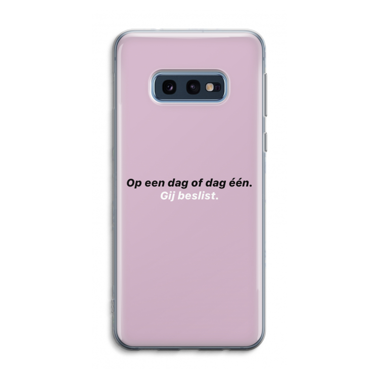 gij beslist: Samsung Galaxy S10e Transparant Hoesje