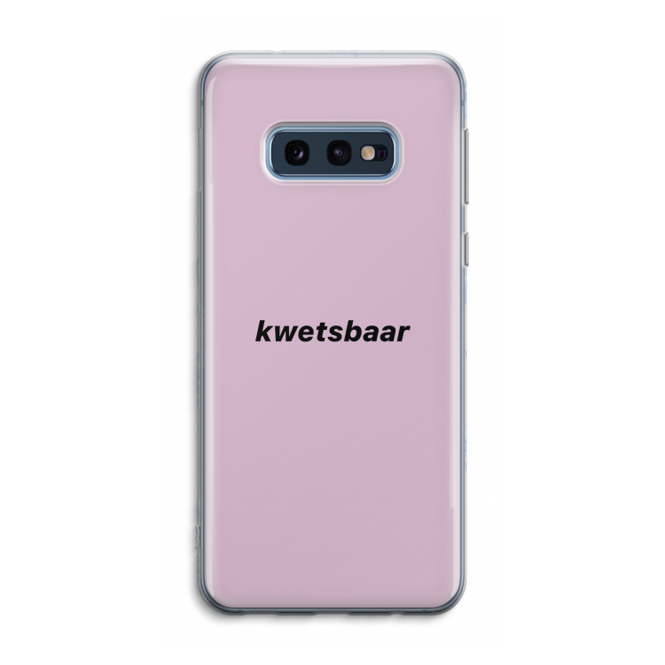 kwetsbaar: Samsung Galaxy S10e Transparant Hoesje