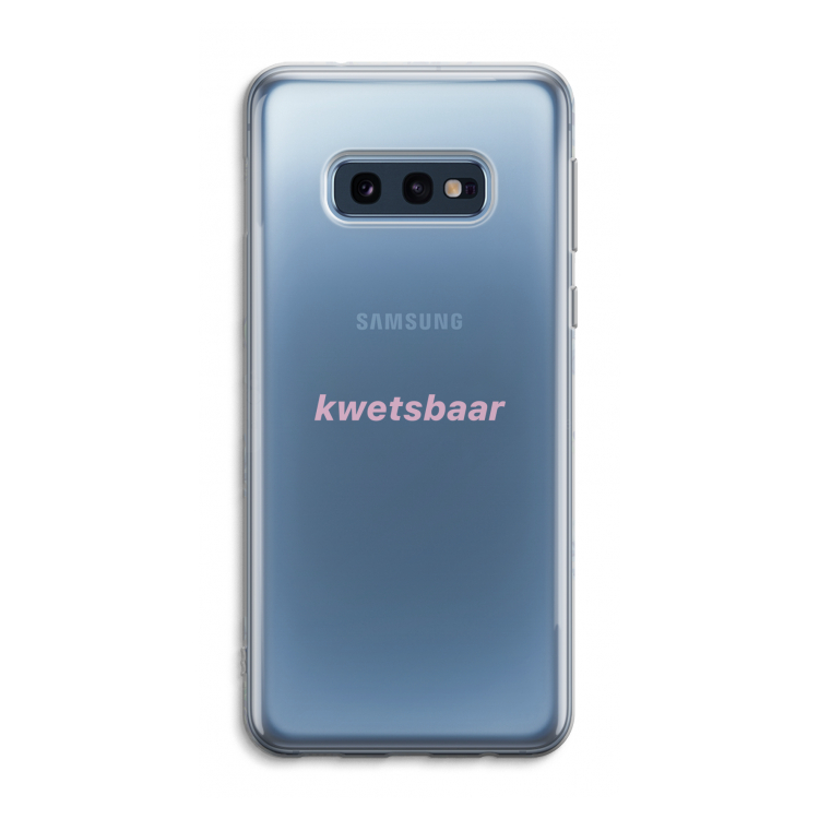 kwetsbaar: Samsung Galaxy S10e Transparant Hoesje