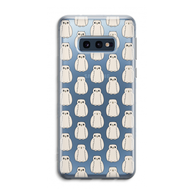 Uilen: Samsung Galaxy S10e Transparant Hoesje