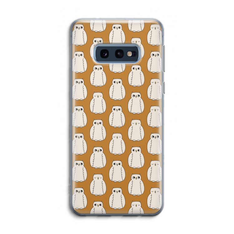 Uilen: Samsung Galaxy S10e Transparant Hoesje
