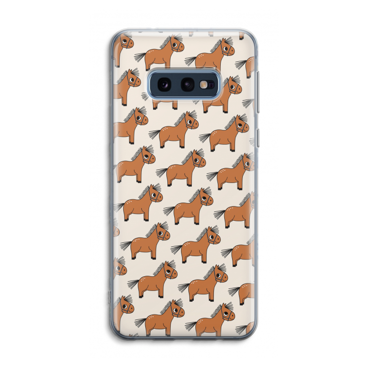 Pony: Samsung Galaxy S10e Transparant Hoesje