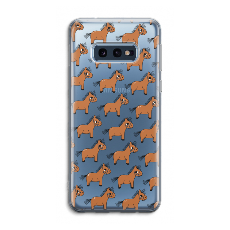 Pony: Samsung Galaxy S10e Transparant Hoesje
