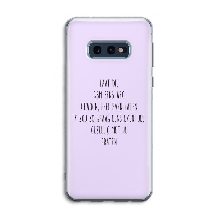 GSM: Samsung Galaxy S10e Transparant Hoesje