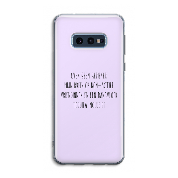 Tequila: Samsung Galaxy S10e Transparant Hoesje