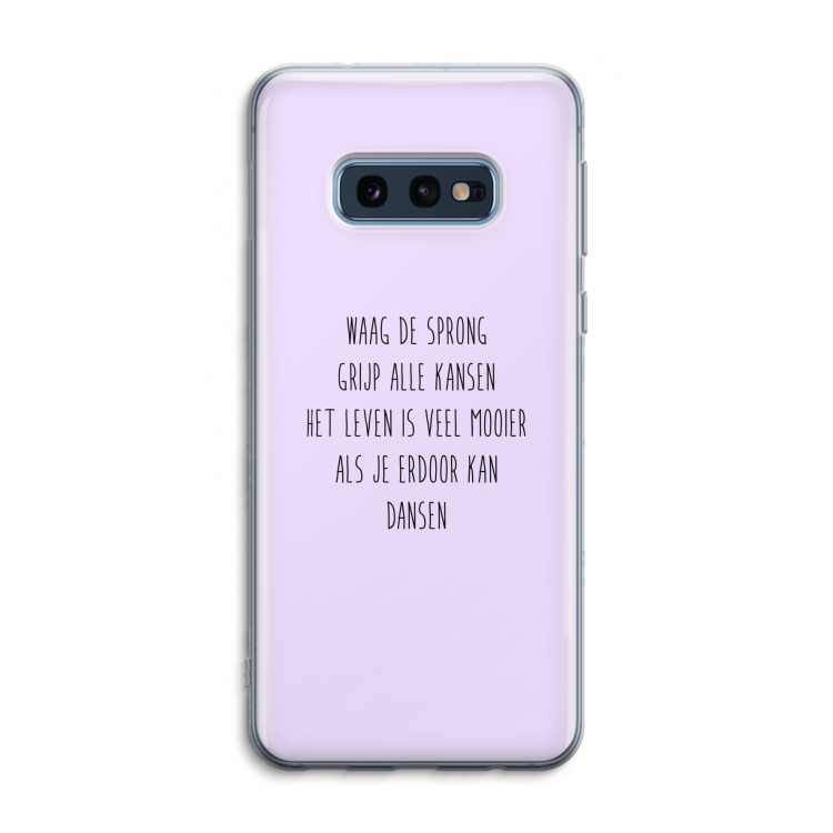 Sprong: Samsung Galaxy S10e Transparant Hoesje