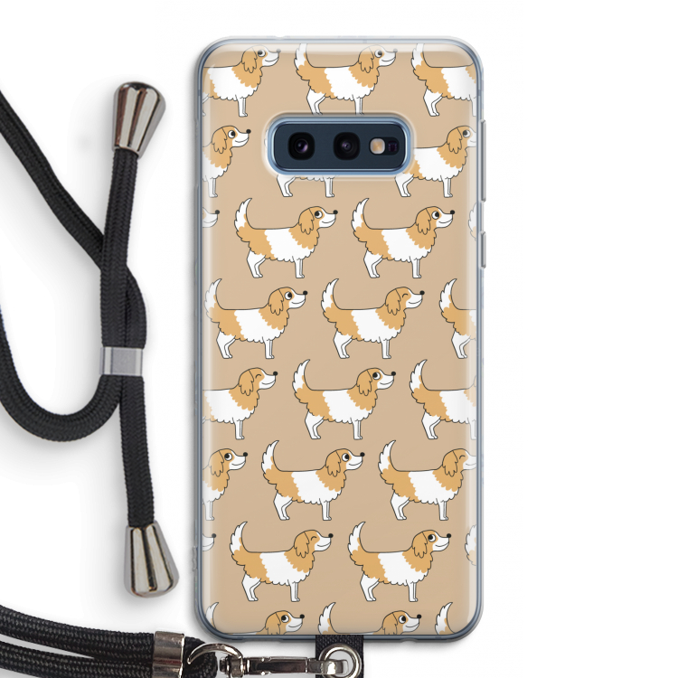 Doggy: Samsung Galaxy S10e Transparant Hoesje met koord