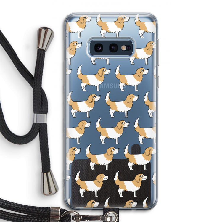 Doggy: Samsung Galaxy S10e Transparant Hoesje met koord