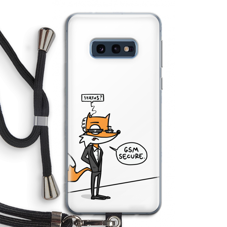 GSM secure: Samsung Galaxy S10e Transparant Hoesje met koord