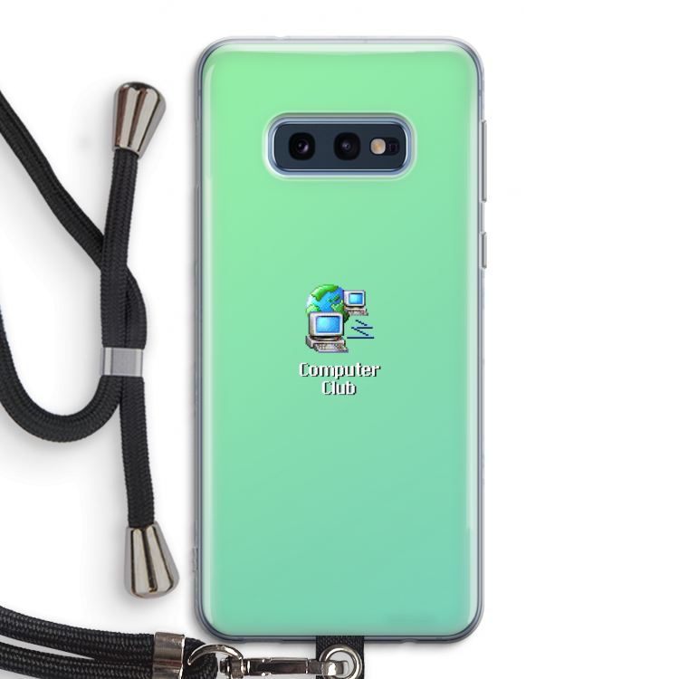 Win98: Samsung Galaxy S10e Transparant Hoesje met koord