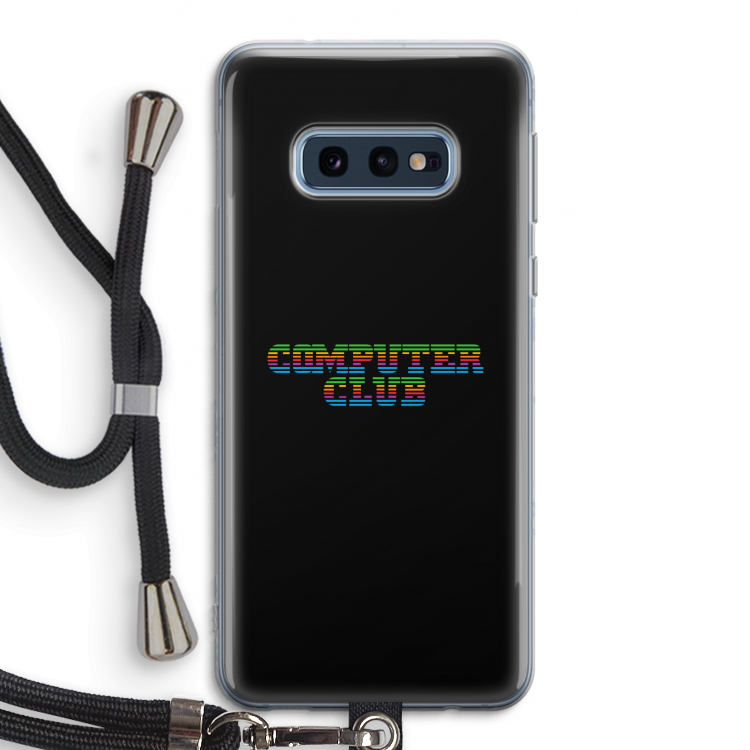 Retro: Samsung Galaxy S10e Transparant Hoesje met koord