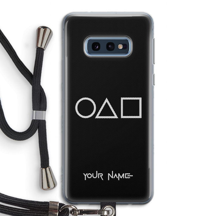 Squid Game: Samsung Galaxy S10e Transparant Hoesje met koord