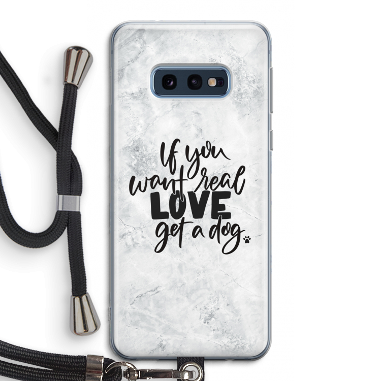 Partner in crime: Samsung Galaxy S10e Transparant Hoesje met koord